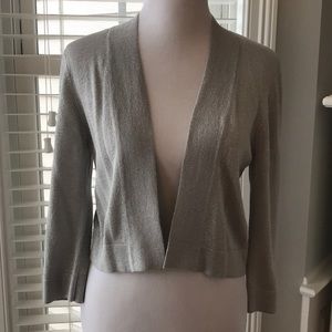 Sparkle Cropped Cardigan 3/4 sleeve sz M